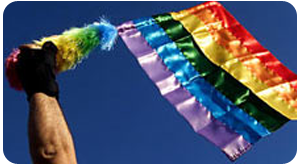 Official LGBTQ+ Pride Flag in Buenos Aires, symbolizing the city's welcoming atmosphere for our private gay friendly tours.